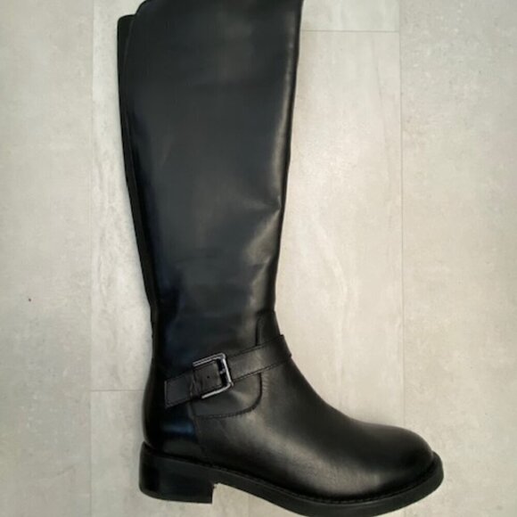 BLONDO Sylvia Dress Black Leather Waterproof Tall Riding Boots 6.5 - Picture 4 of 15